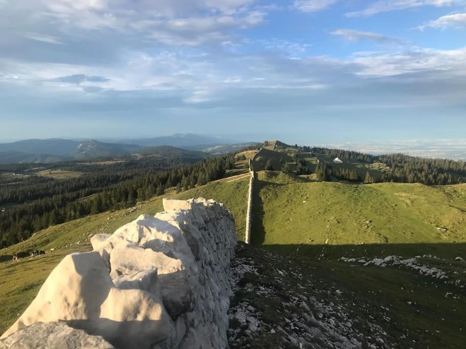 Studio Chaleureux Au Depart Des Sentiers Et Pistes De Ski Lajoux Exterior foto